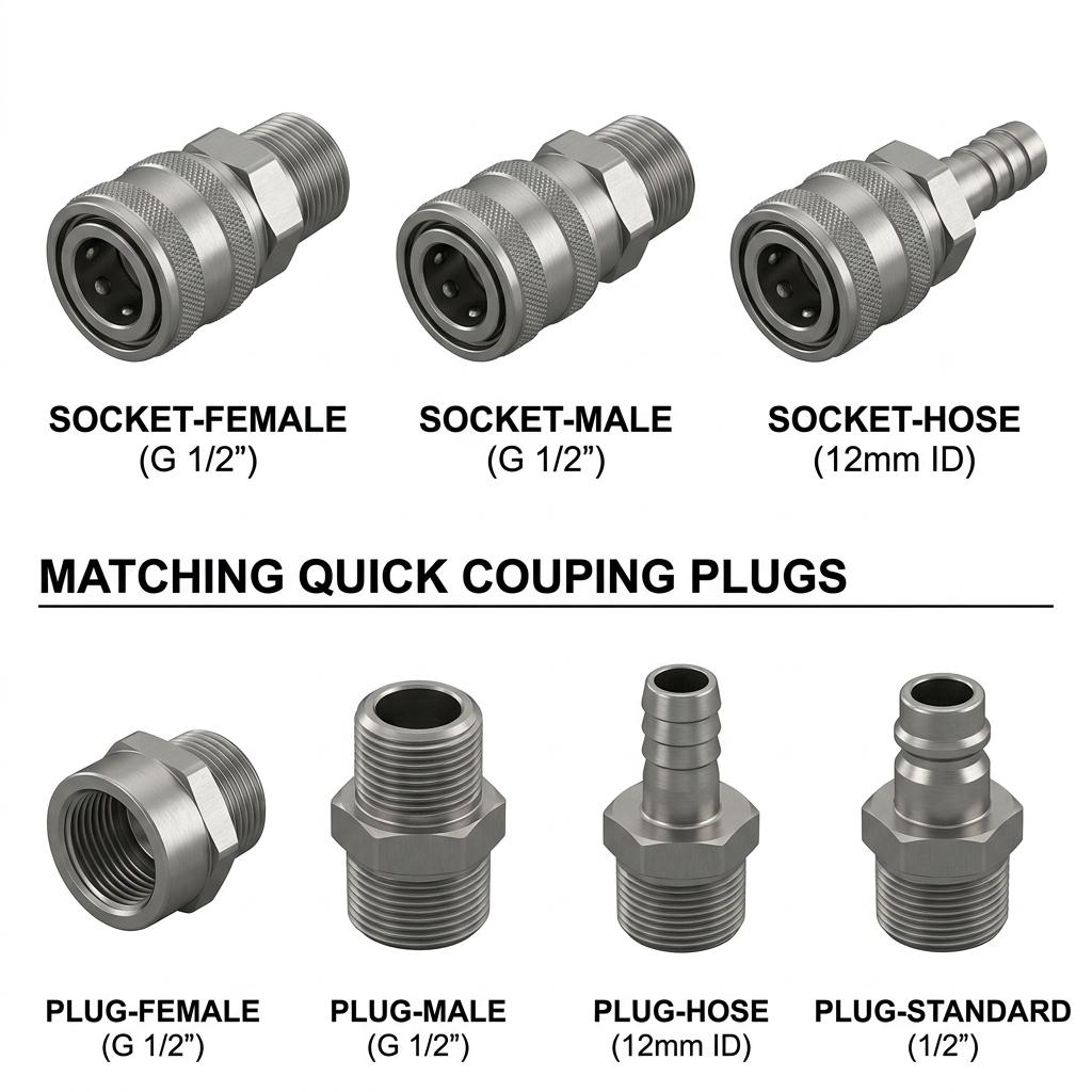 QUICK COUPLING TYPES